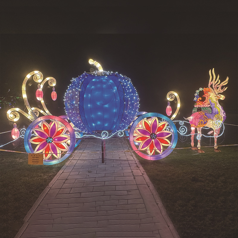 龙年花灯户外防水大型彩灯春节景区灯光节造型元宵节龙头装饰灯会