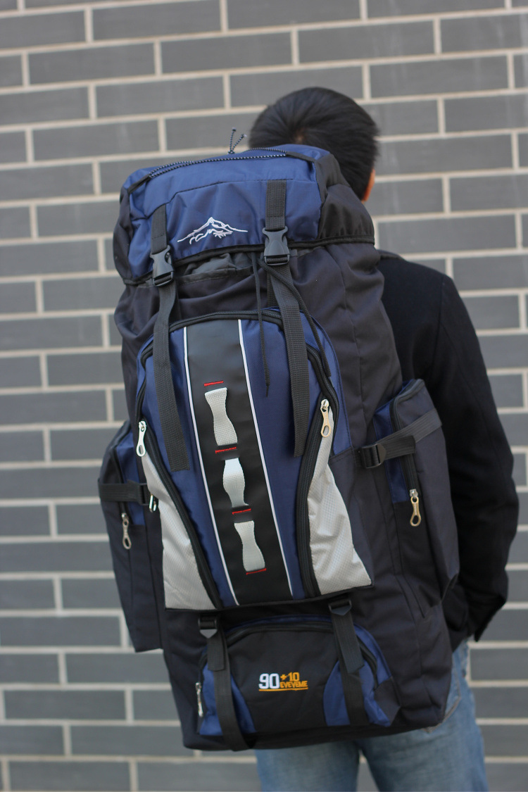 特大背包男80升90户外旅行包双肩包旅游登山包打工背囊野营帐篷包