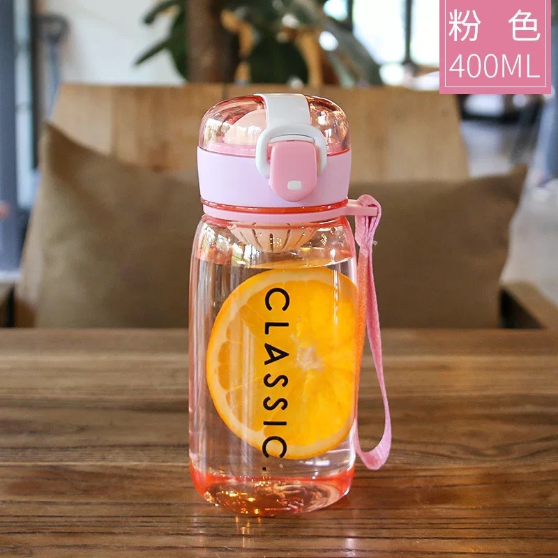 Children's Summer Plastic Portable Cup Boy and Girl Student Water Cup with Tea Strainer Tumbler Wholesale Gift Logo Customization