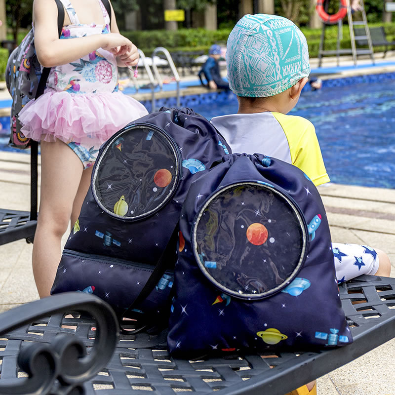 Swim Bag Dry Wet Separation Women's Swimsuit Buggy Bag Water-Proof Bag Men's Beach Bag Children's Backpack Swimming Equipment