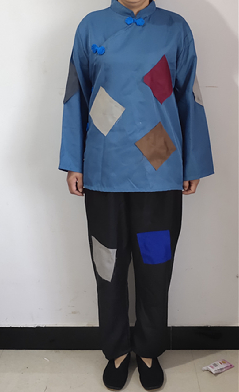 新款古装乞丐服装演出服儿童男女古代叫花子要饭衣服破烂补丁装