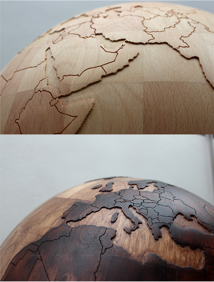 木雕地球大型落地浮雕实木摆件家居摆设办公室校庆公司开业礼品