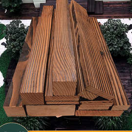 木制天花板走廊护墙板防腐木板木地板木条实木板墙板碳化木栅木方