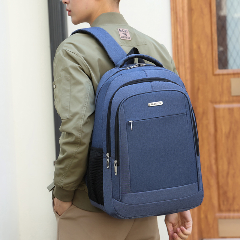 Fashion Backpack Men's Backpack Female Korean Junior High School High School and College Student Schoolbag Large Capacity Travel Laptop Bag