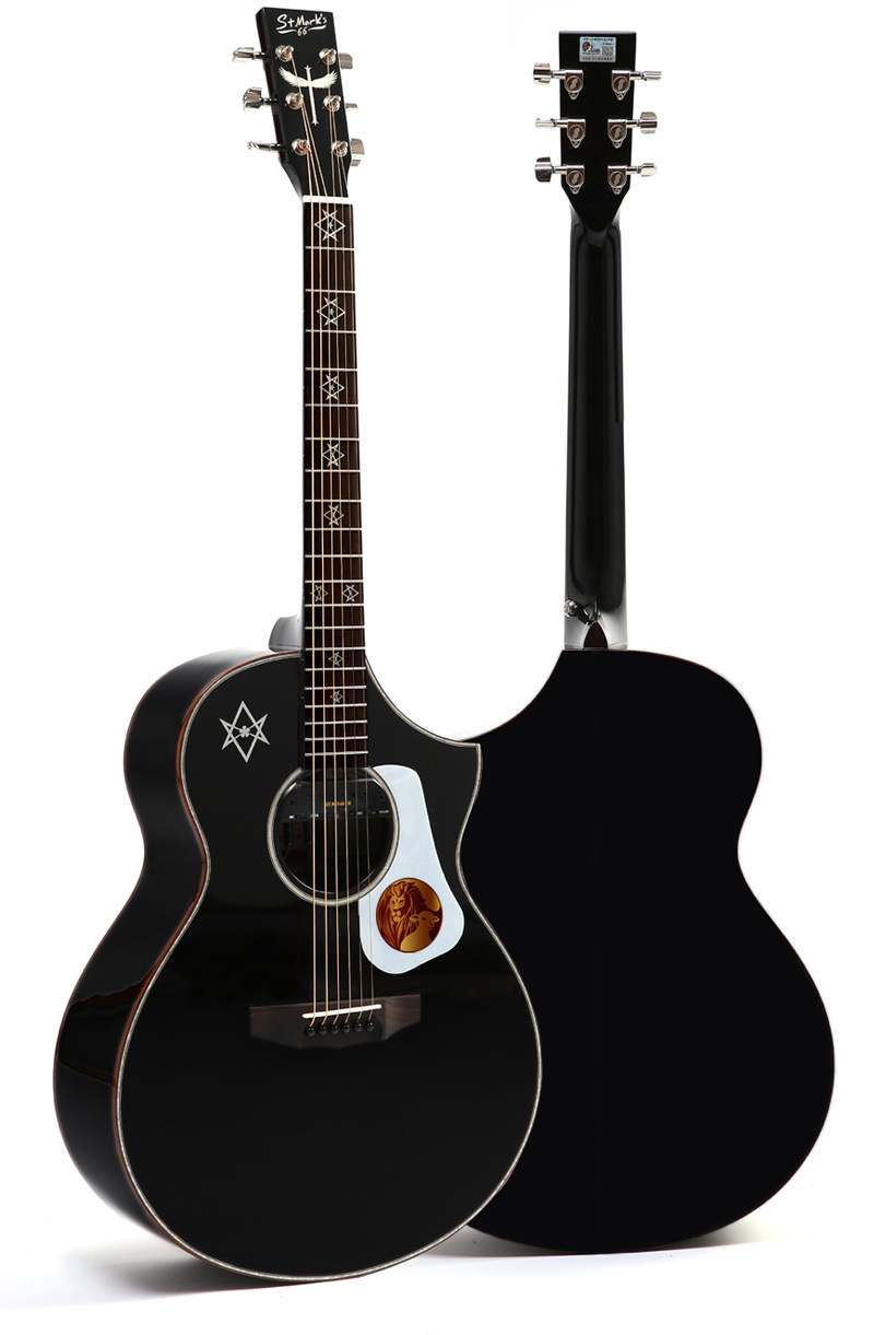 圣马可smk66哥特电箱吉他 民谣吉他 舞台吉他 进阶吉他 41寸电箱