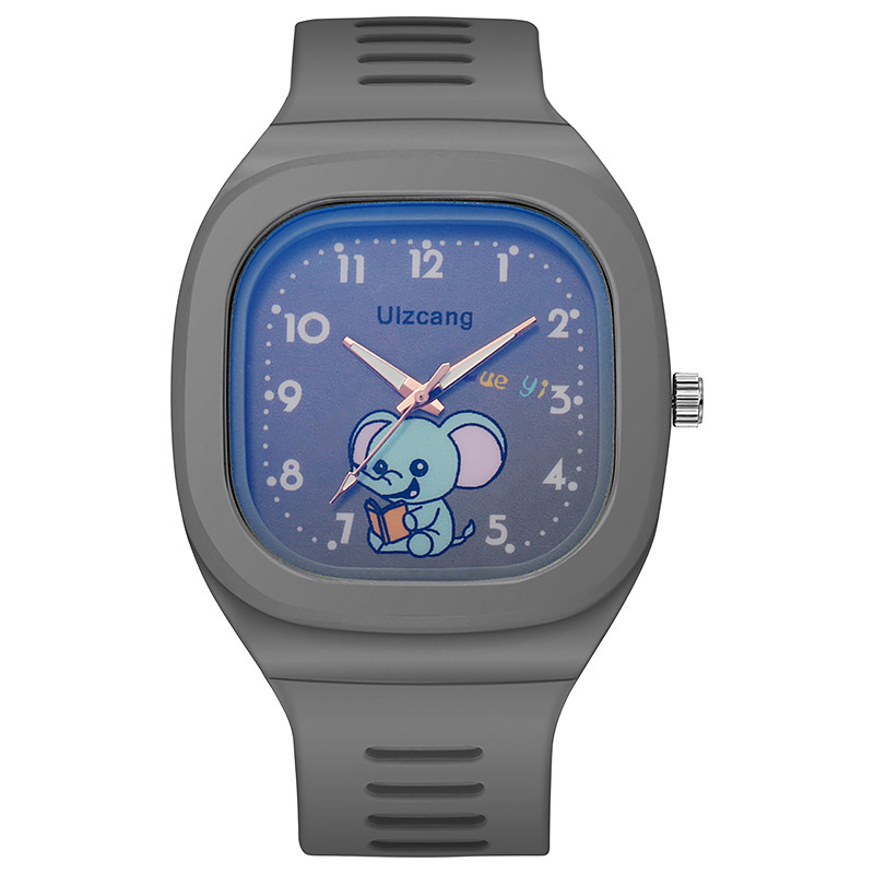 New Ins Style Cartoon Watch for Boys and Girls Korean Style Fashion Waterproof Sports Electronic Quartz Watch Generation