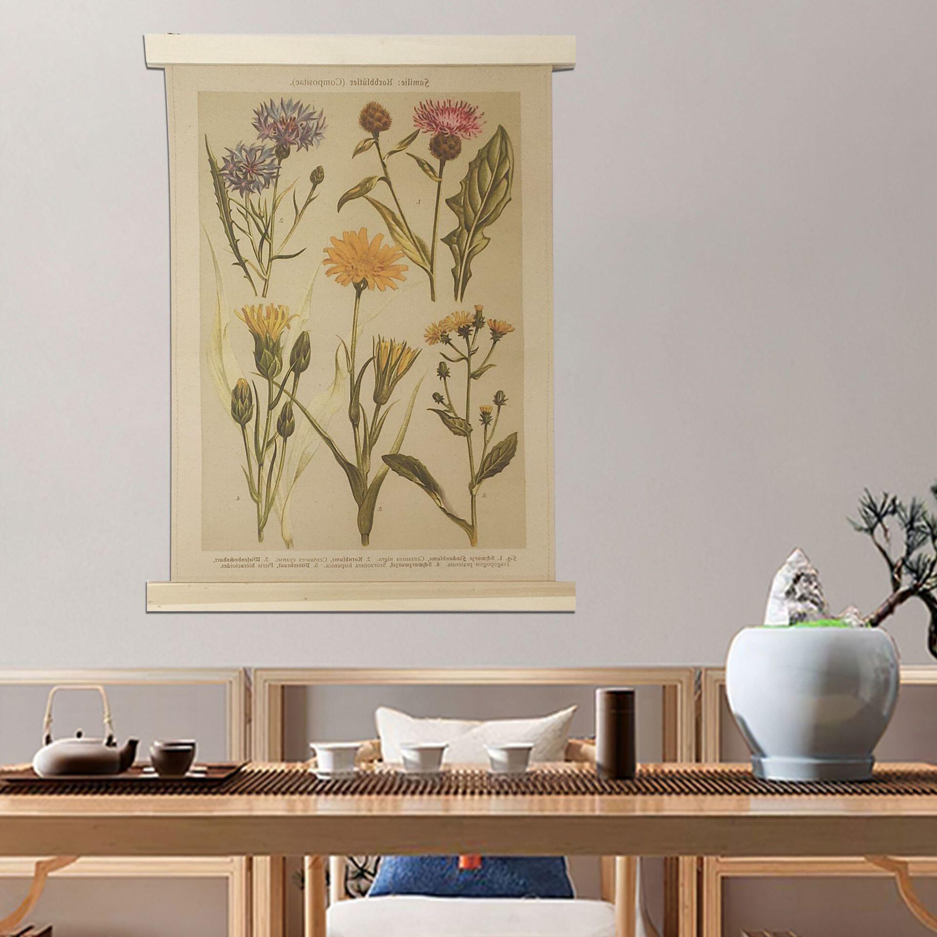 墙饰欧式客厅墙面装饰卷轴挂画亚马逊办公室家居悬挂装饰壁挂