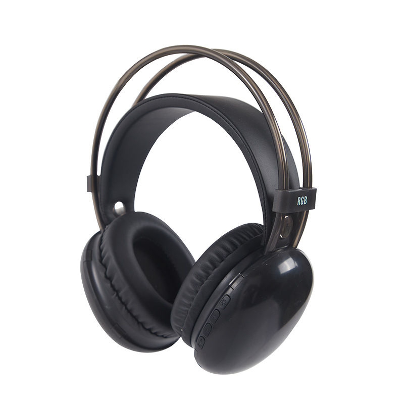 跨境新爆款RGB头戴式蓝牙无线耳机超长续航电竞游戏