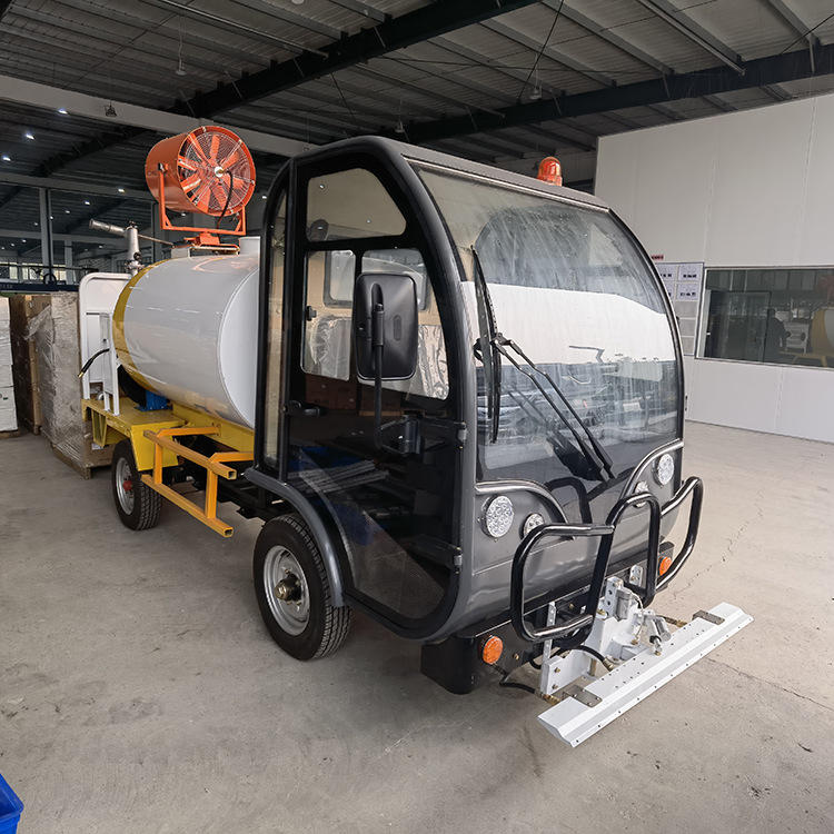 定制新能源电动四轮高压冲洗车小区路面清洗车1000l雾炮冲洗排冲