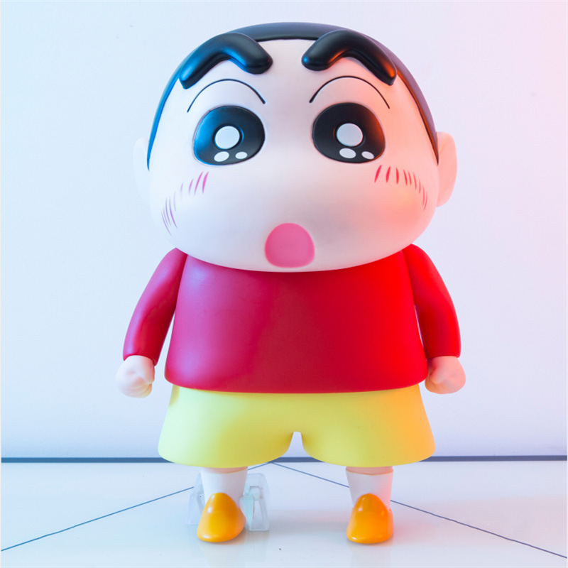 日本蜡笔小新手办1:1野原新之助潮玩公仔盲盒动漫人偶摆件