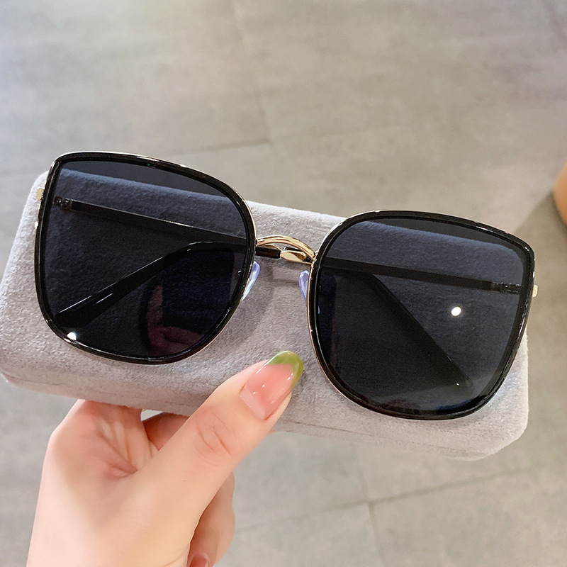 2021 New Korean Style Bi Large Frame Sunglasses Women Ins Style Gm Sunglasses Harajuku Retro Uv Protection Glasses 0815