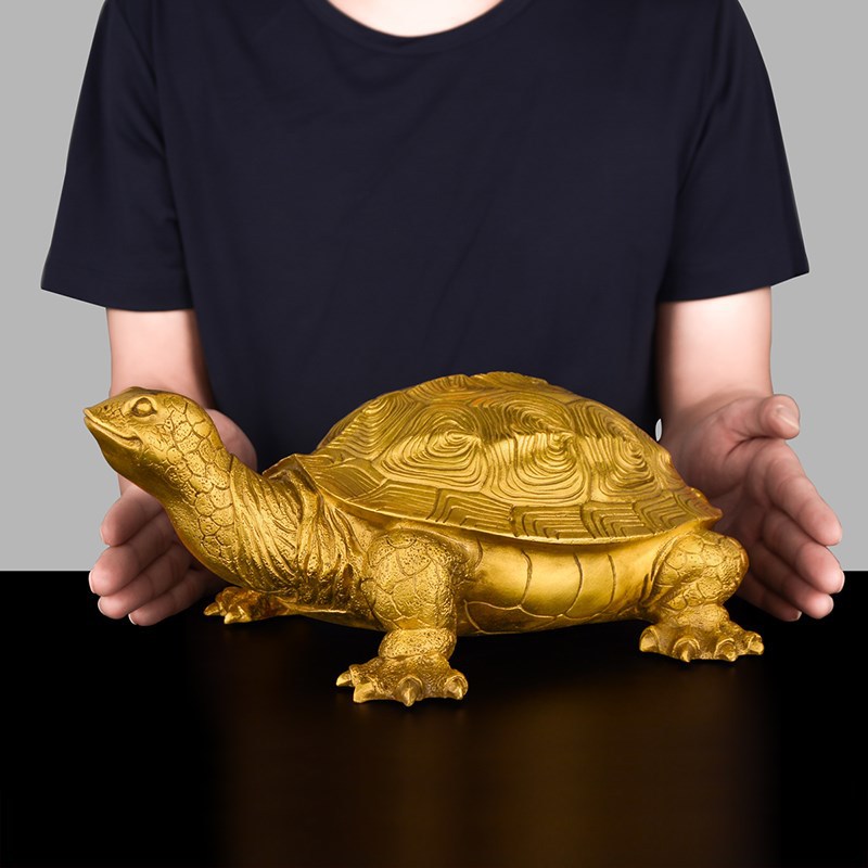 纯铜乌龟摆件铜龟大号金钱龟祝寿贺寿礼品乌龟千年龟百寿龙龟