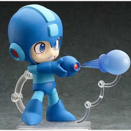 动漫批发 q版粘土 556# 洛克人 da手炮 可动换脸公仔手办 盒装