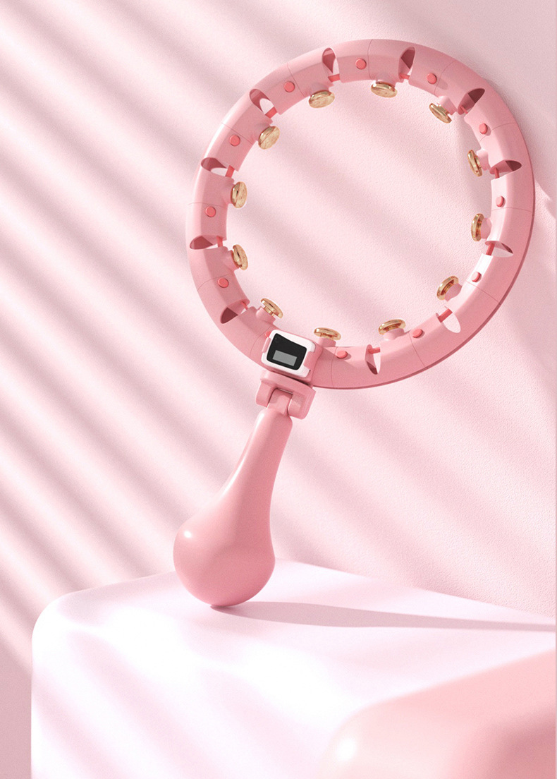 智能呼啦圈 跨境成人可拆卸按摩懒人健身网红不会掉的呼拉圈批发