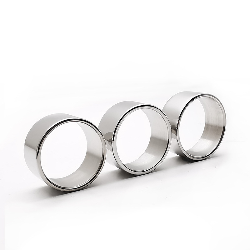 成人情趣用品2mm厚金属不锈钢锁精环男用阴茎锻炼套环