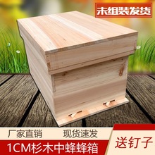 养密峰箱天然杉木密蜂箱养殖蜜蜂专用蜂巢箱中蜂土蜂产蜜巢穴箱子