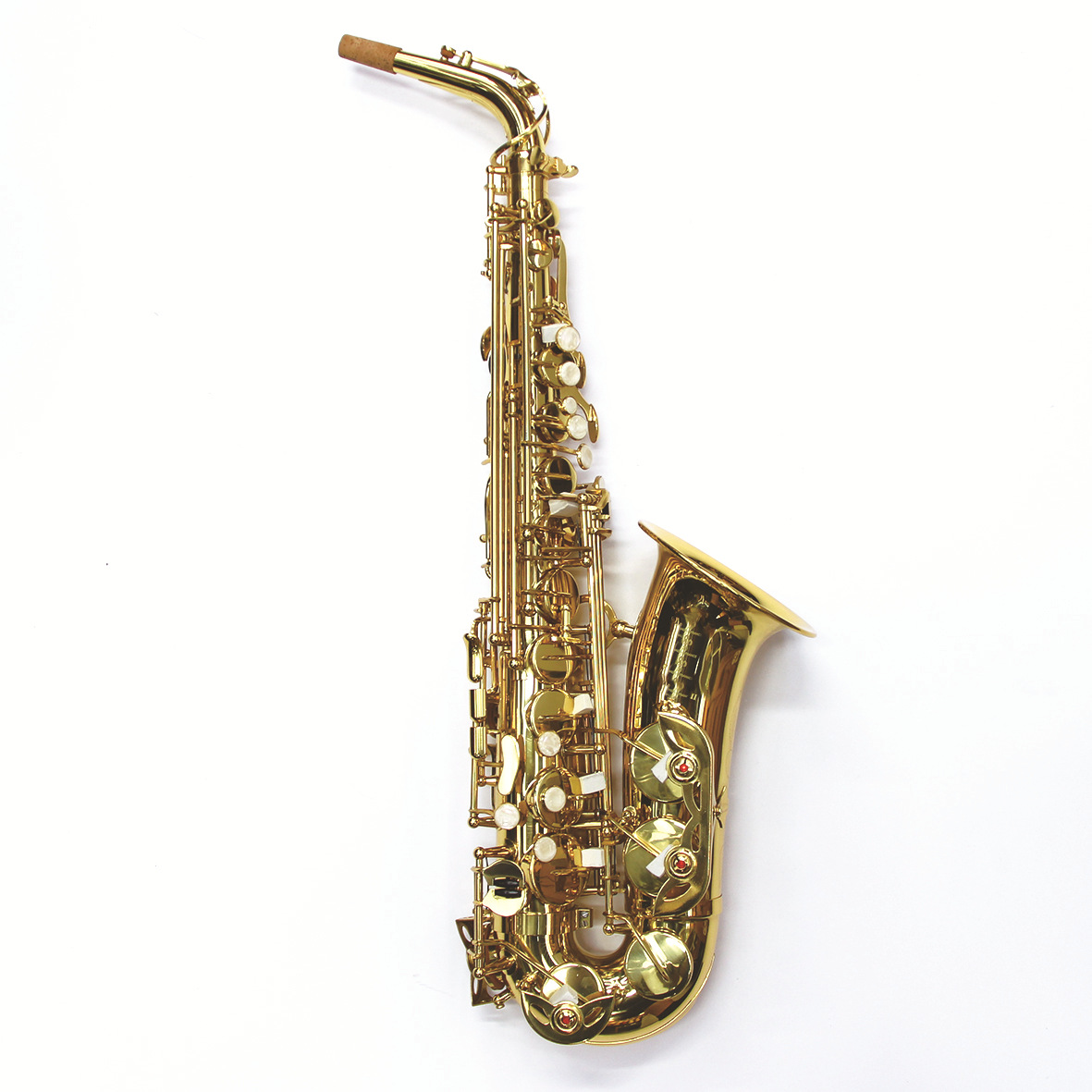 降e调中音萨克斯黄铜管体萨克斯风乐器初学者成人考级演奏外贸sax