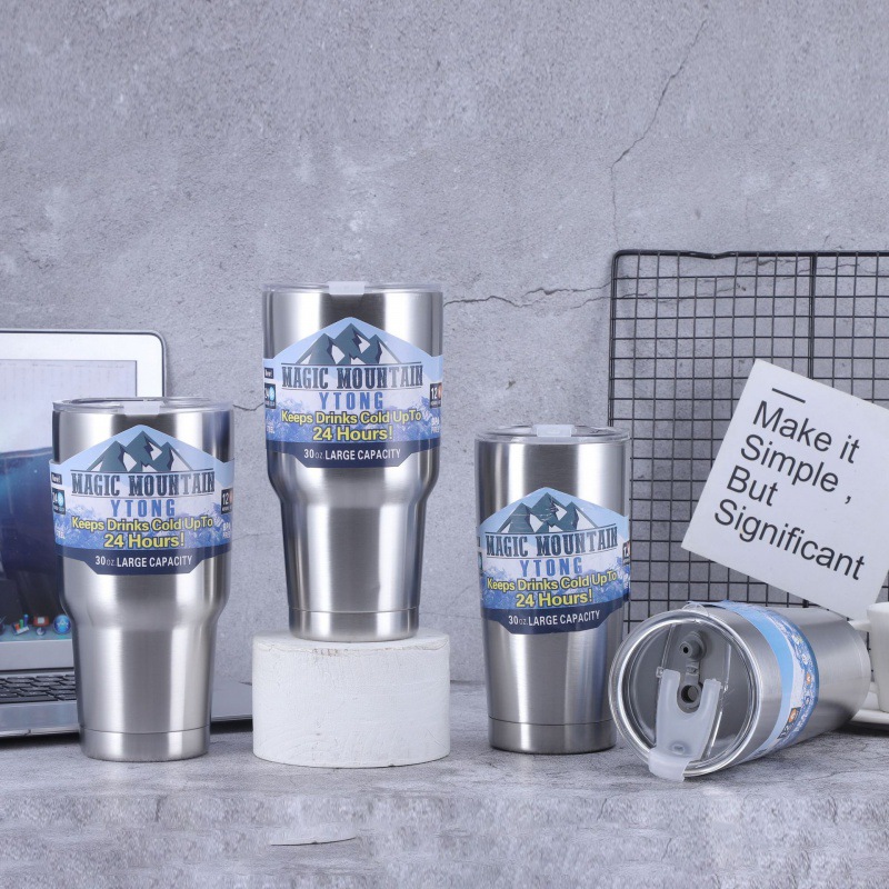 跨境外贸冰霸杯不锈钢保温杯30OZ汽车杯大容量车载啤酒杯礼品杯