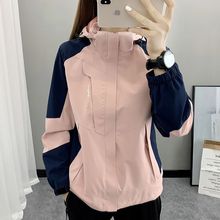 风衣女24新款学生秋冬季美式登山服年轻上班族防风衣冲锋衣外套