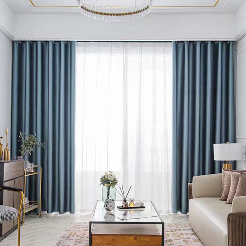 跨境亚马逊布拉格黑丝星级酒店工程物理隔音防晒全遮光窗帘布成品