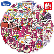 55张迪士尼正版授权卡通草莓熊涂鸦贴纸装饰电脑行李箱防水diy贴