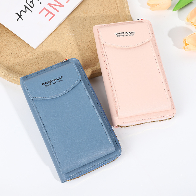 New Large Capacity Mobile Phone Bag Small One Shoulder Crossbody Zipper Bag Multi-Functional Long Clutch Women's Wallet Wholesale