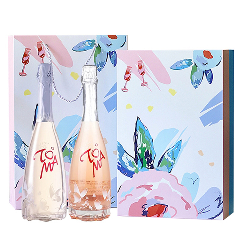 张凯毅推荐|西班牙toma朵玛桃红 甜白起泡酒鸡尾酒颜值礼盒套装酒