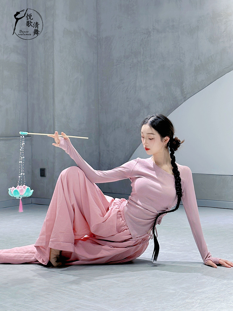 现代舞裤子阔腿裤舞蹈衣服中国舞演出服女飘逸基训服古典舞练功裤