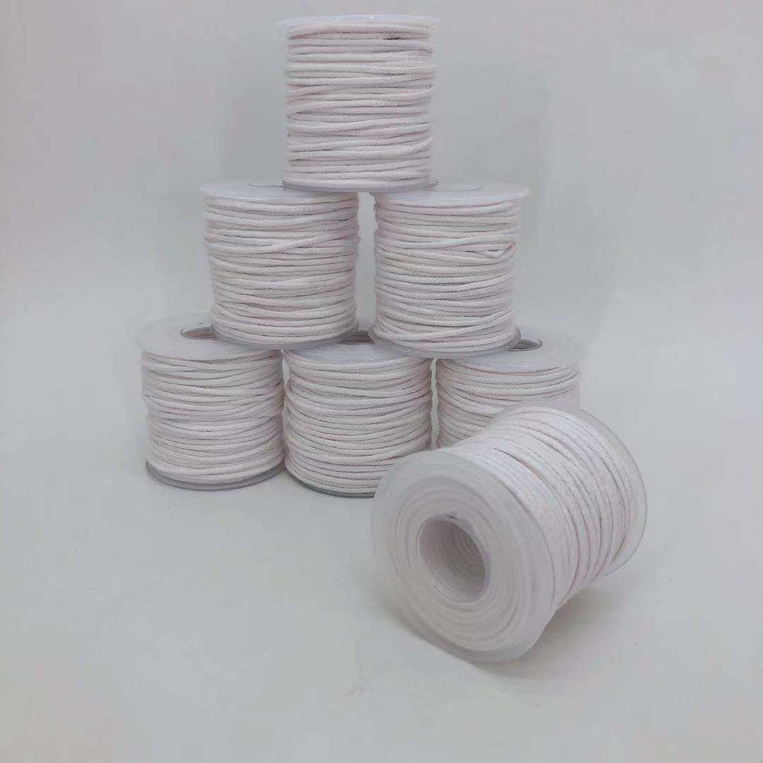 diy蜡烛材料 61米蜡烛芯 200英尺烛绳出口蜡烛灯芯模具穿线棉灯芯