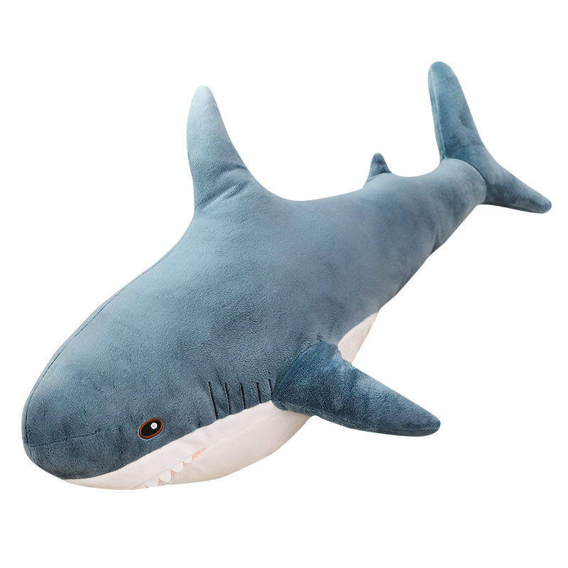 Cross-Border Hot Selling Shark Throw Pillow Instafamous Plush Toy Ah Woo Shark Doll Children's Gift Doll Wholesale