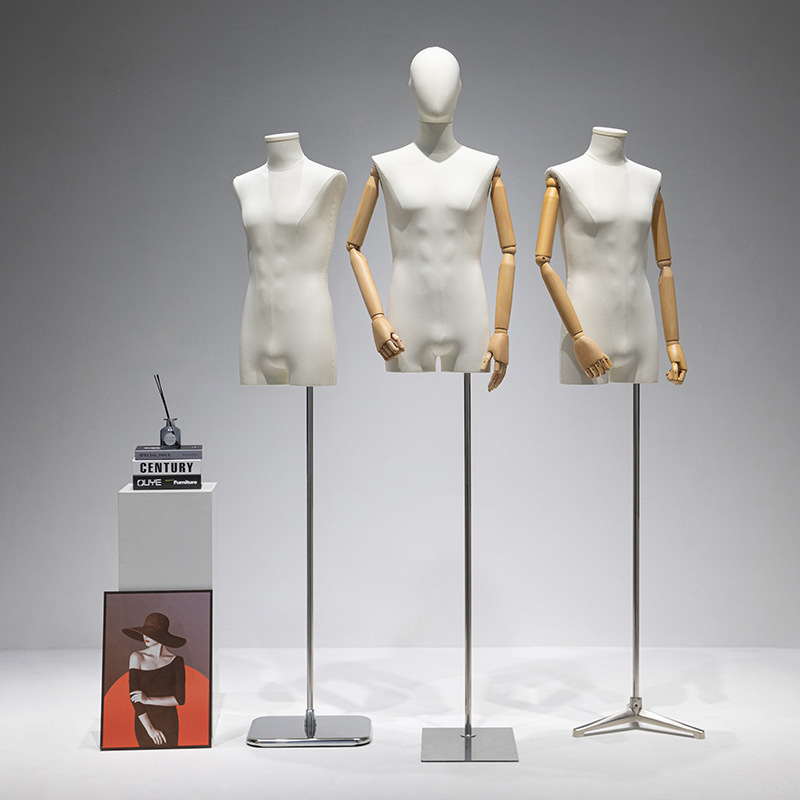 服装店高档模特道具男半身橱窗假人男装店西装礼服人体模特展示架