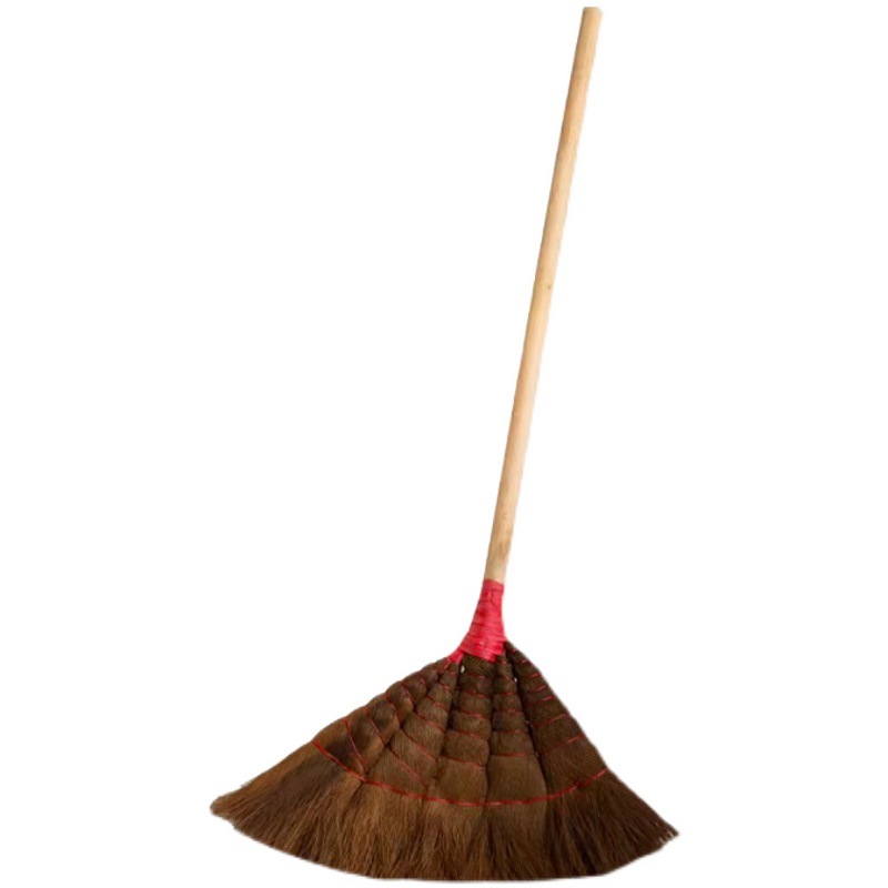 棕毛扫把鬃毛扫把单个棕扫把棕笤帚少把扫把不沾头发的大扫把家用