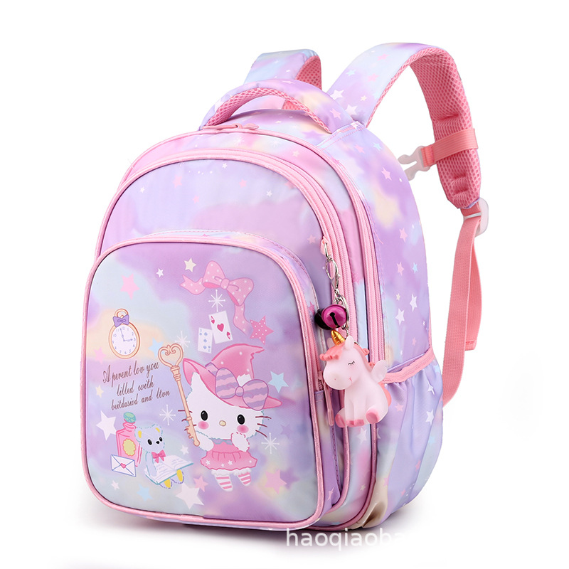 New Primary School Student Schoolbag Girls Grade 5-1-3 4 Cute Spine Protection Lightweight Backpack KT Lightweight Girls' Bags