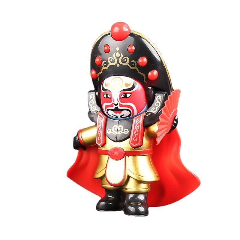 Chinese Essence Culture Sichuan Opera Doll Peking Opera Face-Changing Baby Facial Makeup Special Hand-Made Gift Souvenir Doll Toy Wholesale