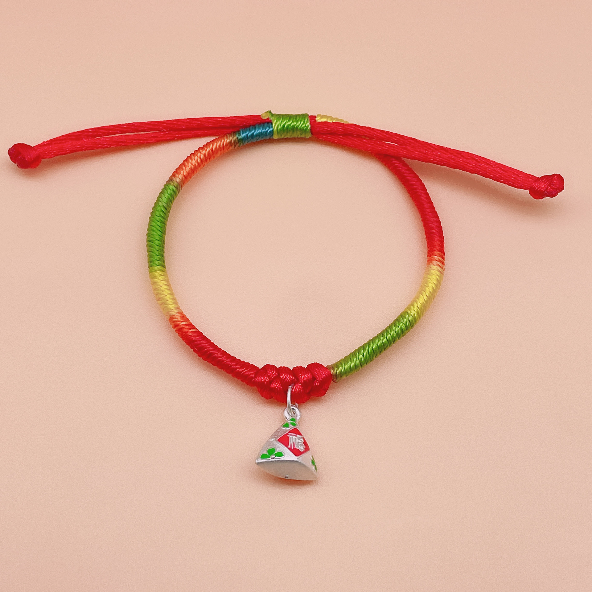 纯银转运珠粽子手链端午节首饰成人儿童通用手绳手串保险促销礼品