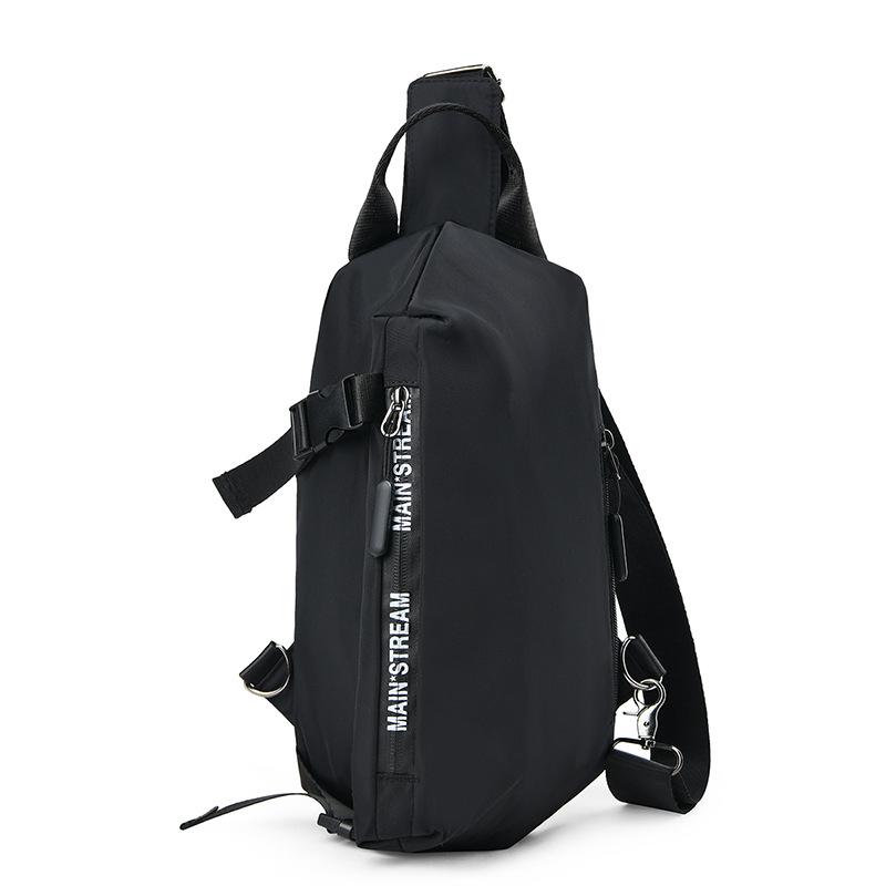 2022 New Men's Bag Simple Men's Trendy Shoulder Bag Crossbody Bag Solid Color Fashion Handbag Trendy Chest Bag Backpack