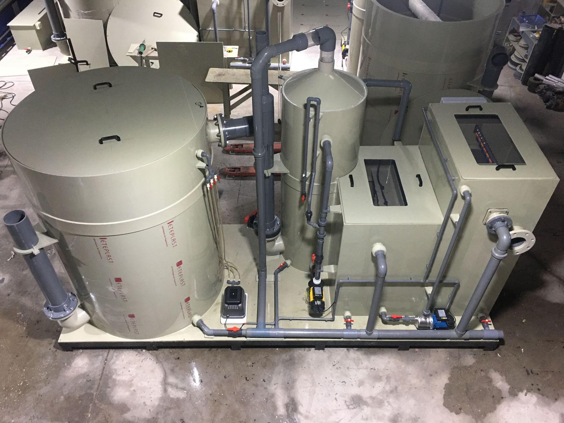 一体式循环水养殖系统鱼池水过滤处理设备