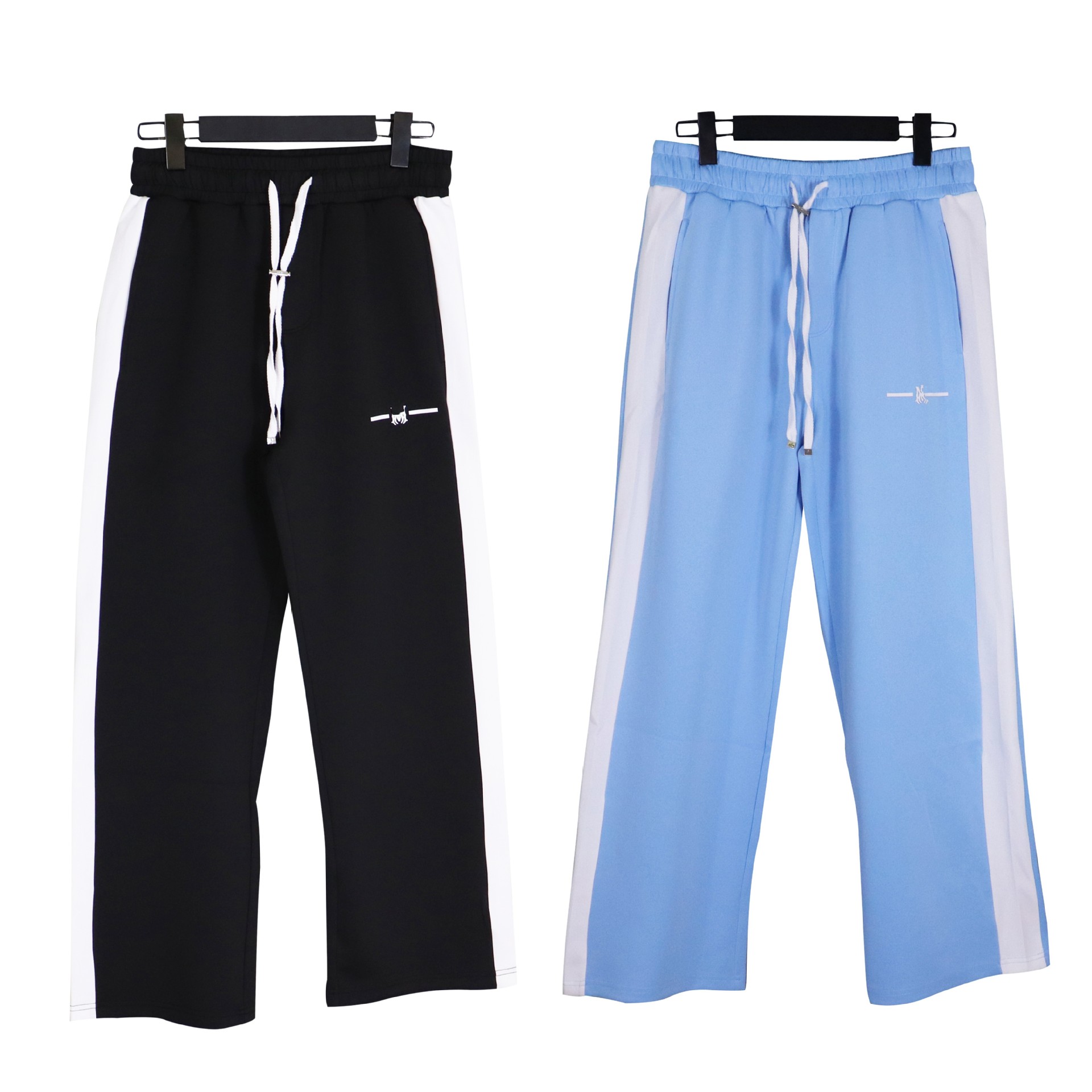 高版本amiri春夏新款拼接抽绳长裤九分裤高街休闲外贸跨境现货潮