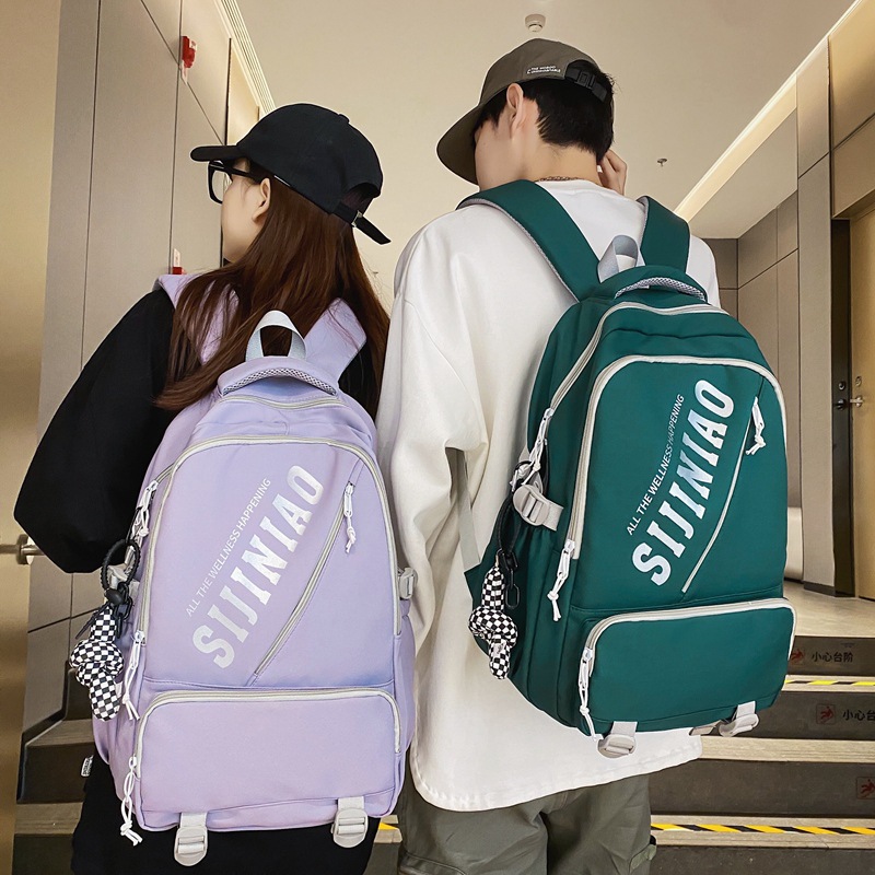 Schoolbag Female High School and College Student Backpack Large Capacity Casual Trend Computer Backpack Japanese Trendy Lightweight Simple