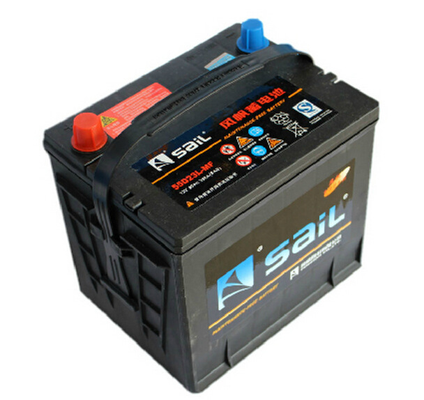 风帆蓄电池55d23l现代ix35朗动悦动起亚k3伊兰特12v60ah汽车电瓶