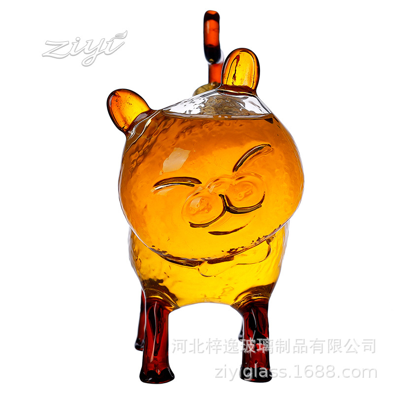 新款猫型酒瓶 动物酒瓶 家用醒酒器 高硼硅玻璃酒瓶倒酒器-阿里巴巴
