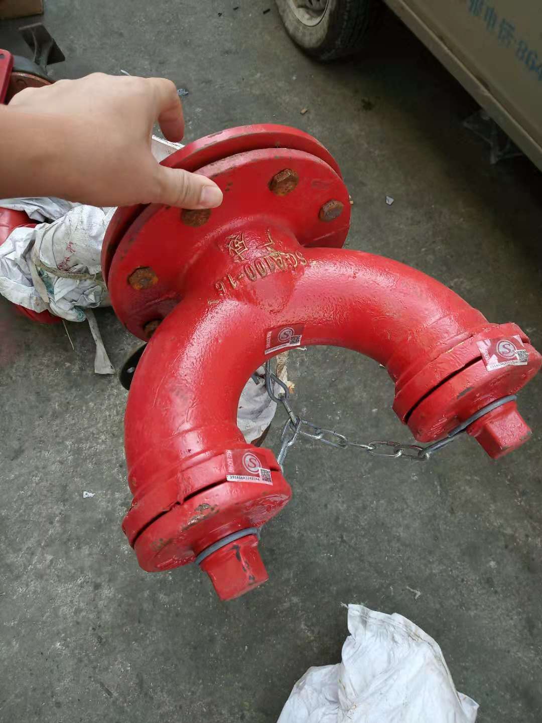 墙壁式水泵接合器sqb100(150)-1.6多功能消防水泵结合器