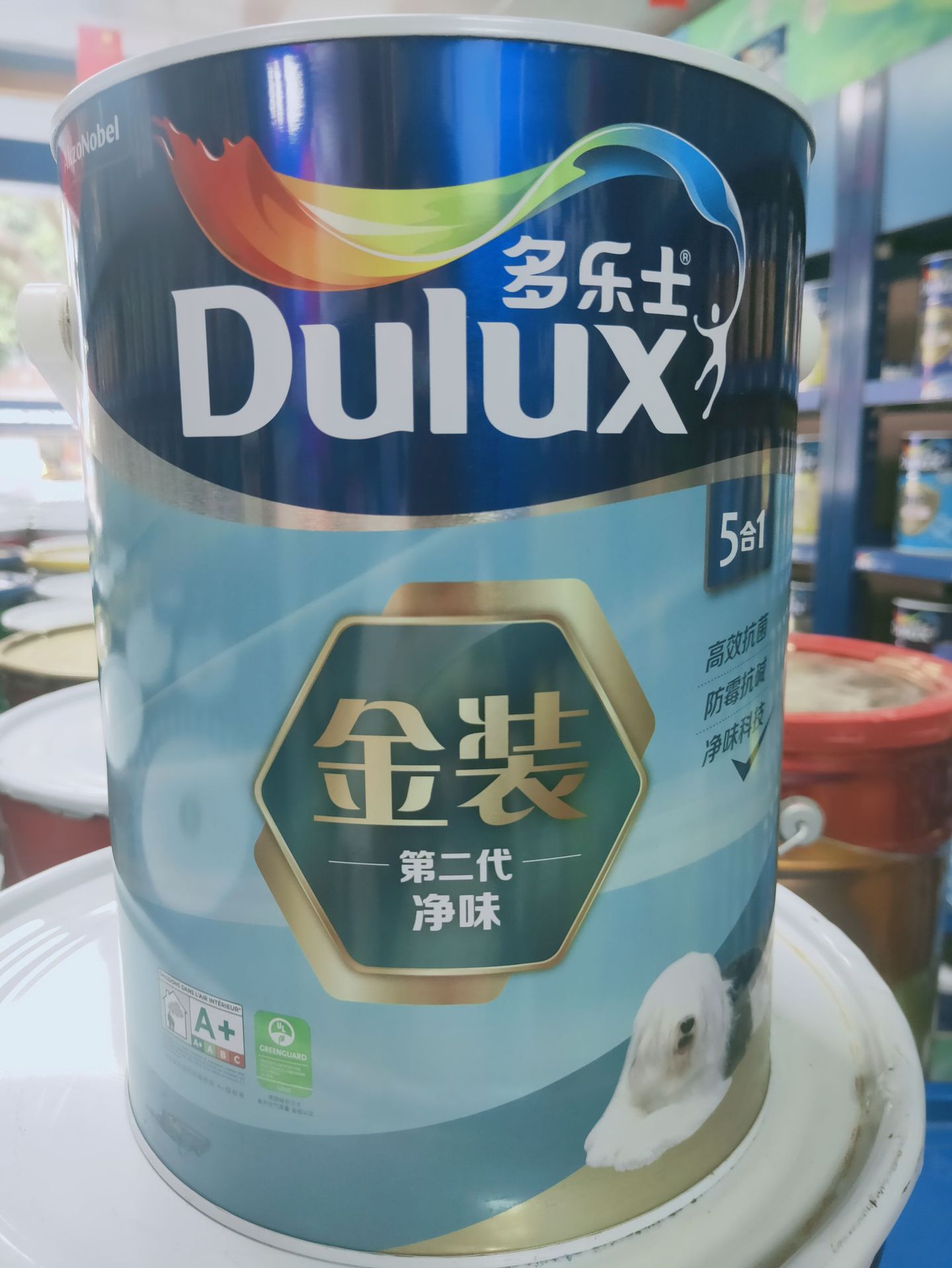 多乐士(dulux)第二代5合1净味墙面漆 乳胶漆水性油漆油漆涂料