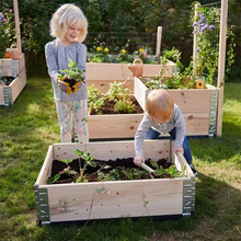 户外木质种植箱一米菜园蔬菜种植箱户外可组合花箱长方形花槽庭院