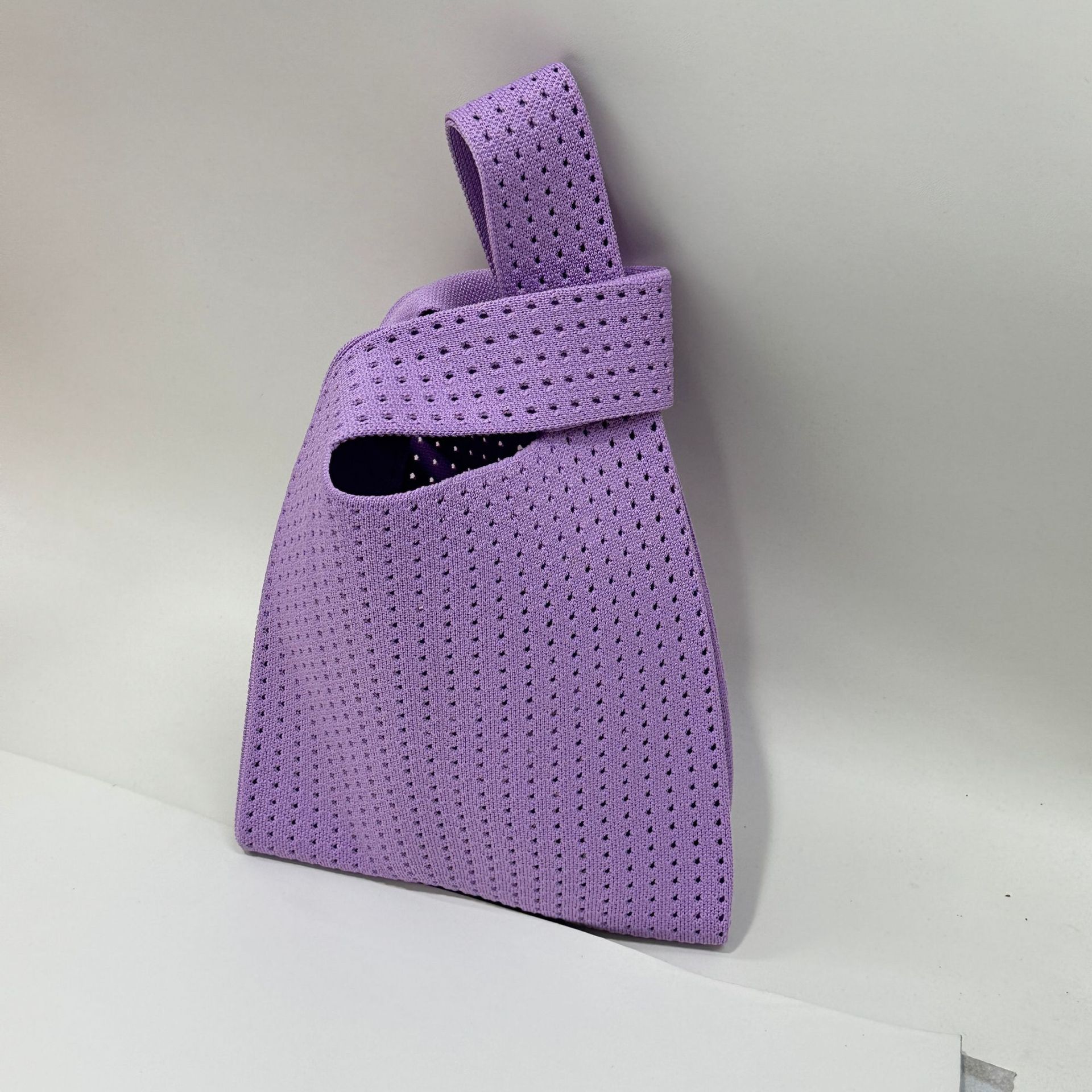 Products in Stock New Hollow Mesh Handbag Vest Vest Bag Versatile Wide Portable Wrist Bag