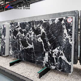 天然大理石奢石宝格li黑背景墙踏步洗手台桌板窗台岛台大理石石材