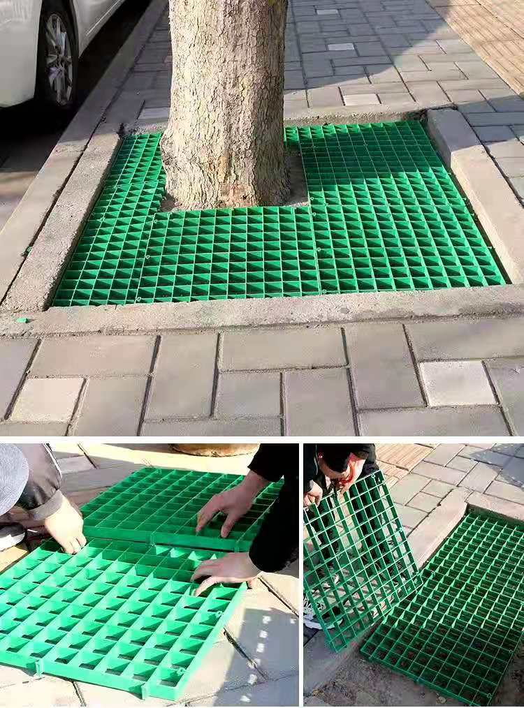 现货厂家塑料树篦子 树坑塑料树池盖板护树板 绿化树篦子护树格
