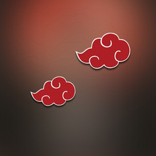 火影忍者晓组织祥云动漫卡通玻璃窗贴汽车车身贴个性电动摩托车贴