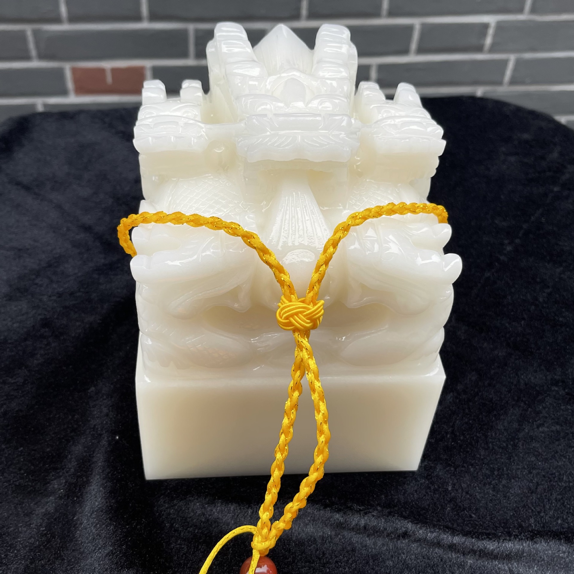 汉白玉玉石印章五龙玉玺各种款十二生肖龙头篆刻公司礼品批发