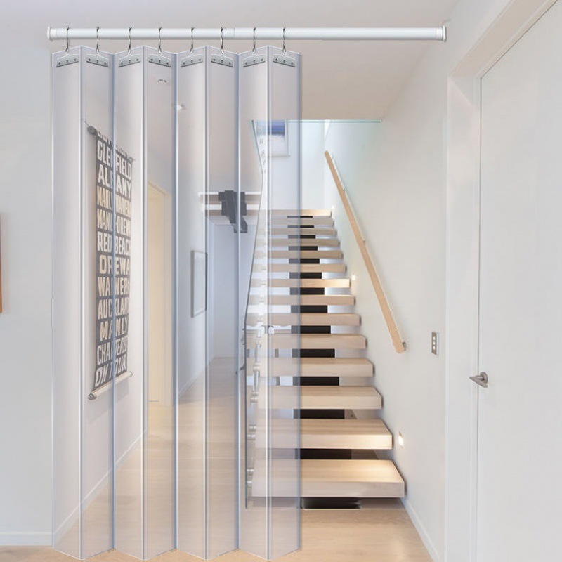 pvc帘子隔断穿杆隔断帘卧室空调透明分割隔油走道保暖防风门帘子